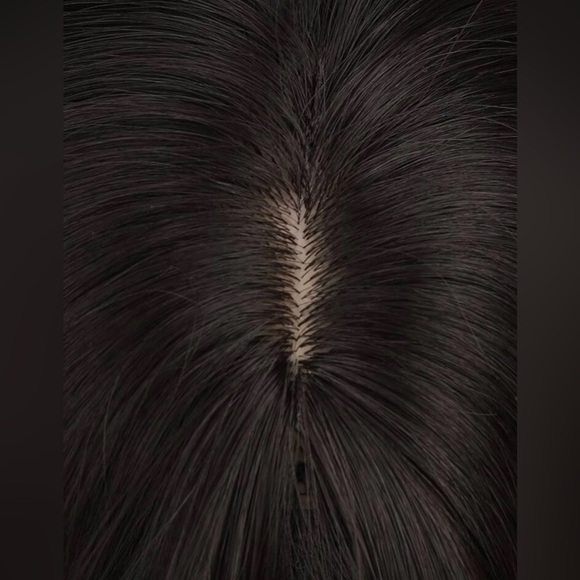 14” Short  Ombre  Black to Brown Natural color Synthetic Wig for Daily U… - Picture 9 of 11